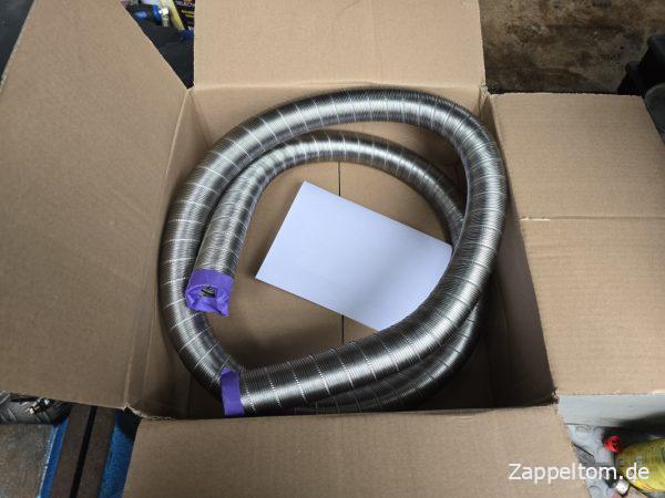 2m flexibles Edelstahl-Abgasrohr Just-in-time
