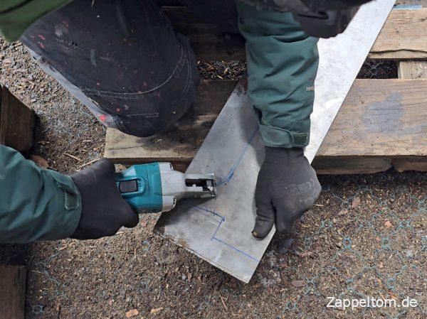 Dumme Formen für die Blechschere