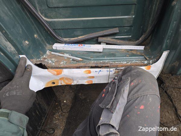 Form für die Trittstufe basteln