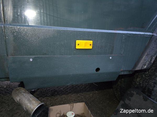 Montierte Gaskastenabdeckung