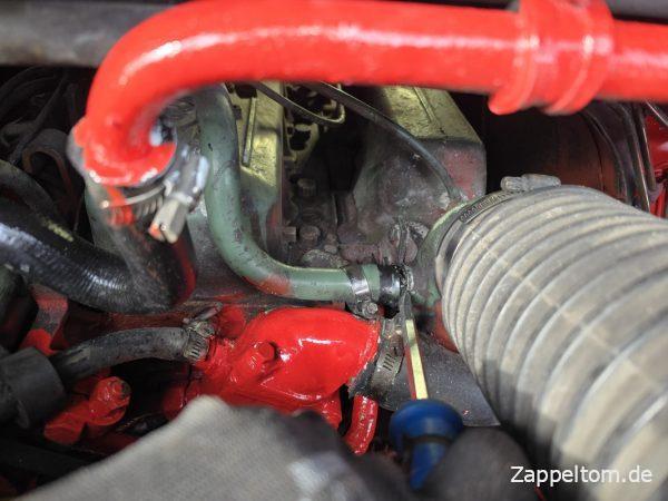 Ölnebelleitung abnehmen