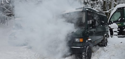 Qualmentwicklung der Dieselheizung mit originalem Webasto-Auspuff