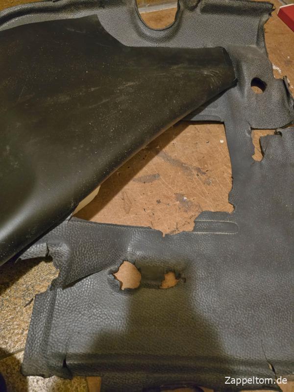 Reparatur der Fußmatten Mercedes 711