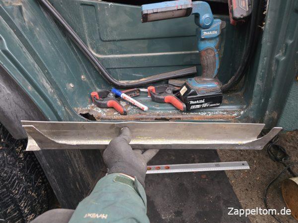 Reparaturblech Trittstufe Mercedes T2N selbst bauen