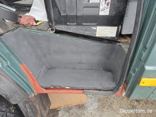 Stückeldämmung im Auftritt