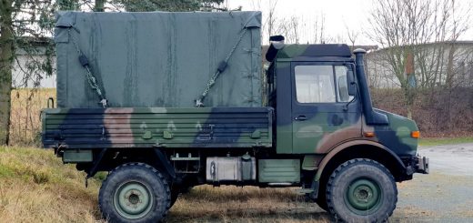 Verkauf Unimog mit Zeppelin-Shelter FM1 der Bundeswehr durch die VEBEG