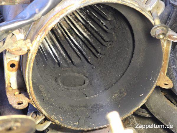 Abgasanschluss der Webasto Standheizung