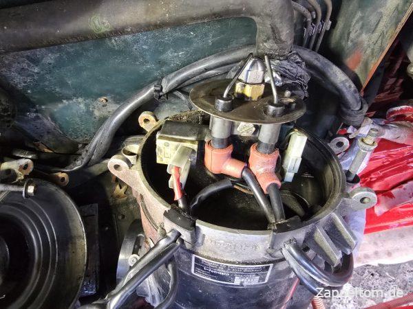 Elektroden der Webasto Standheizung einstellen