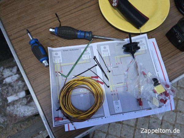 Kabel für den elektrischen Anschluss der Leuchtweitenregelung