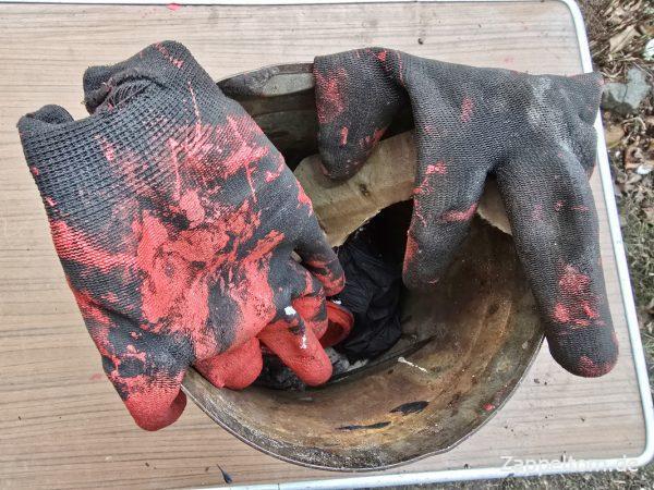 Meine armen Arbeitshandschuhe