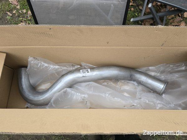 Neues Endrohr für den Mercedes 711D von Fröschl