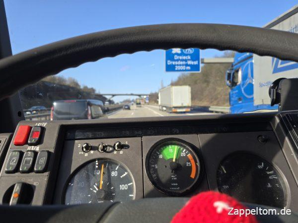 65 km-h am ersten Autobahn-Testberg