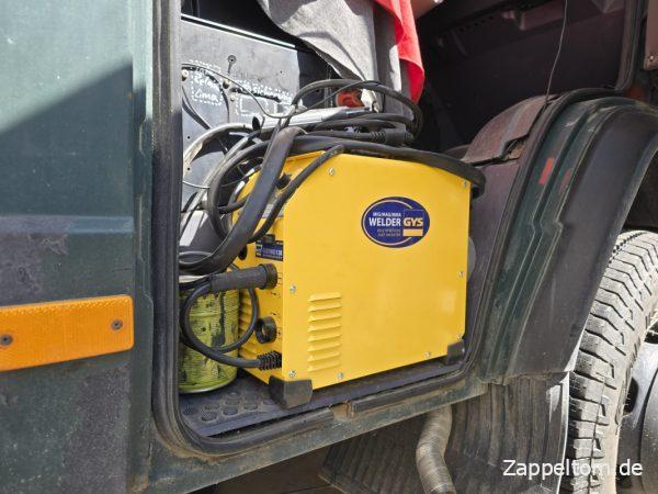 Schweißgerät GYS EasyMIG 130 im Wohnmobil
