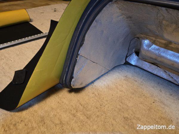 Zuschnitt Dämmung innere Motorabdeckung Mercedes T2N