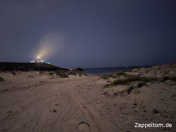 Abendlicher Leuchtturm am Cap Angela