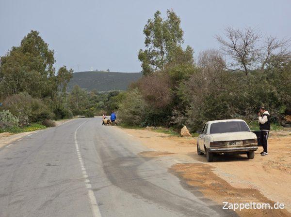 Algerischer Mercedes W123 in Nordtunesien