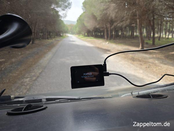Dashcam 70mai A800SE auf Testfahrt in Tunesien