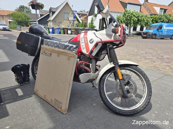 GS mit etwas sperrigem Gepäckstück