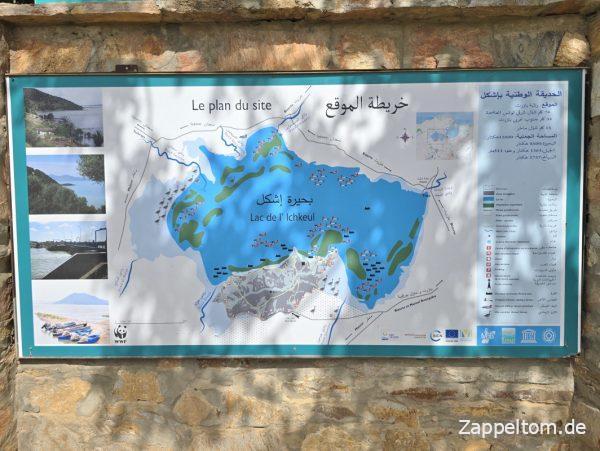 Lageplan zum Nationalpark Ichkeul