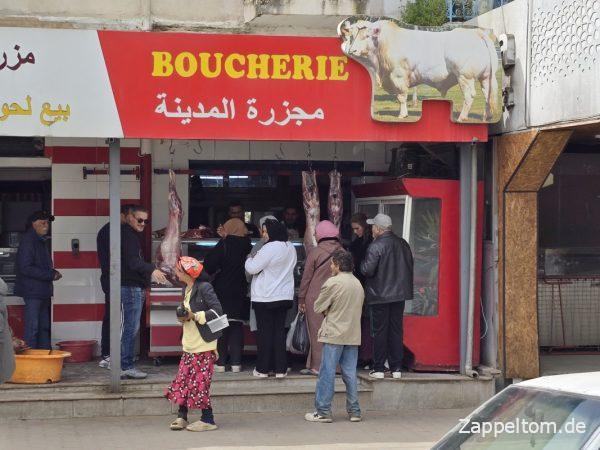 Tunesische Fleischerei in Tabarka
