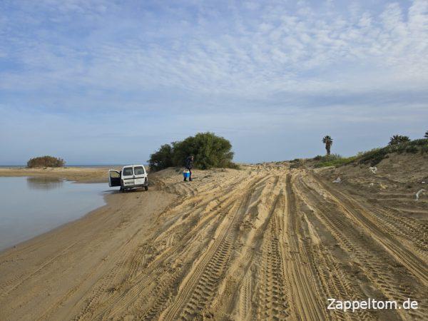 Zufahrt zum Plage de Gammarth