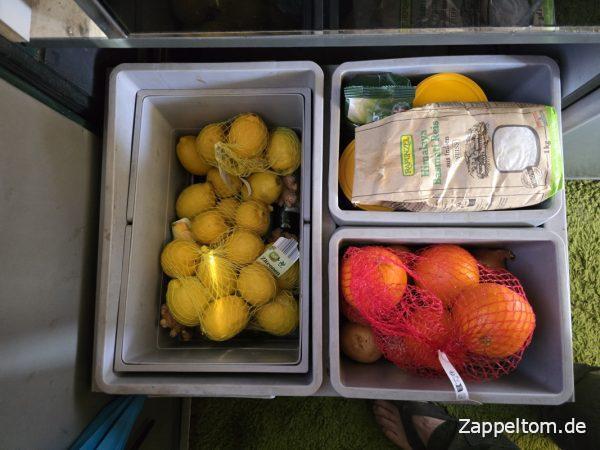 Aldi-Zitronen im Müllauszug