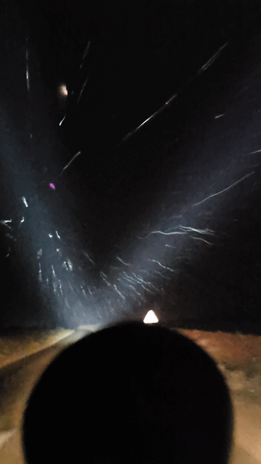 Nachtgewitter über der tunesischen Wüste