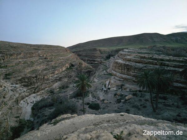 Schlucht von Mides am Abend