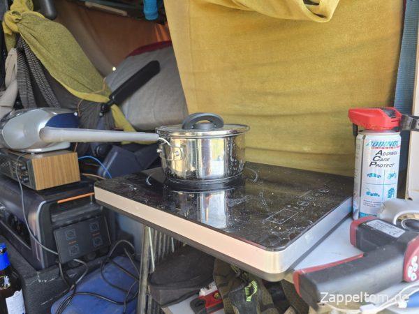 Teewasser induktiv kochen