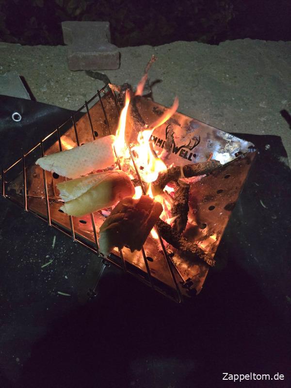 Winnerwell Feuer- und Grillschale in Aktion