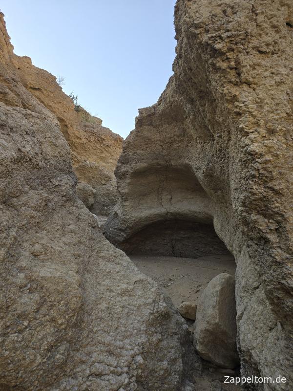 Erosion im Nebenwadi von Mides