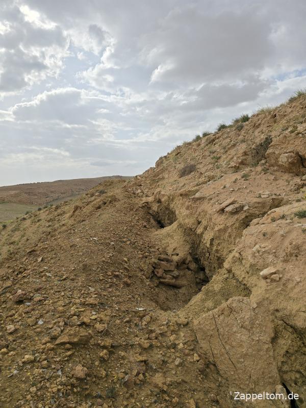 Gruben von Mineraliensammler an der Rommelpiste