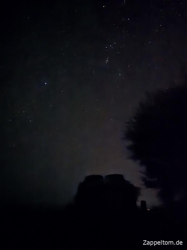 Orion über der Savanne Bou Hedma (19.49 Uhr)