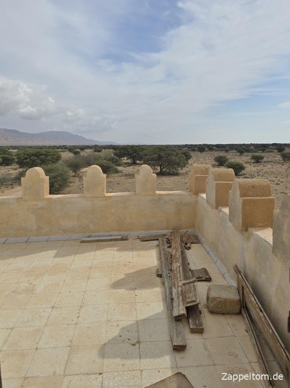 Aussichtsplattform des Besucherturms Bou Hedma