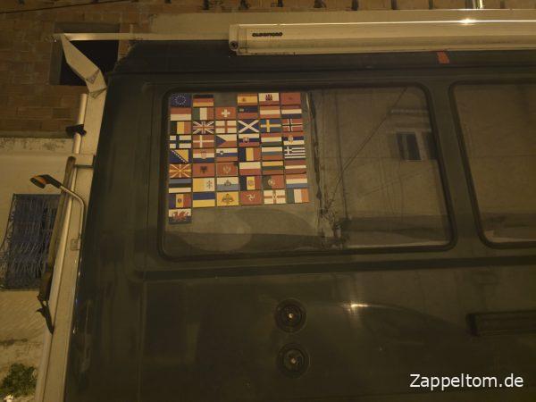 Die Tunesienflagge fehlt