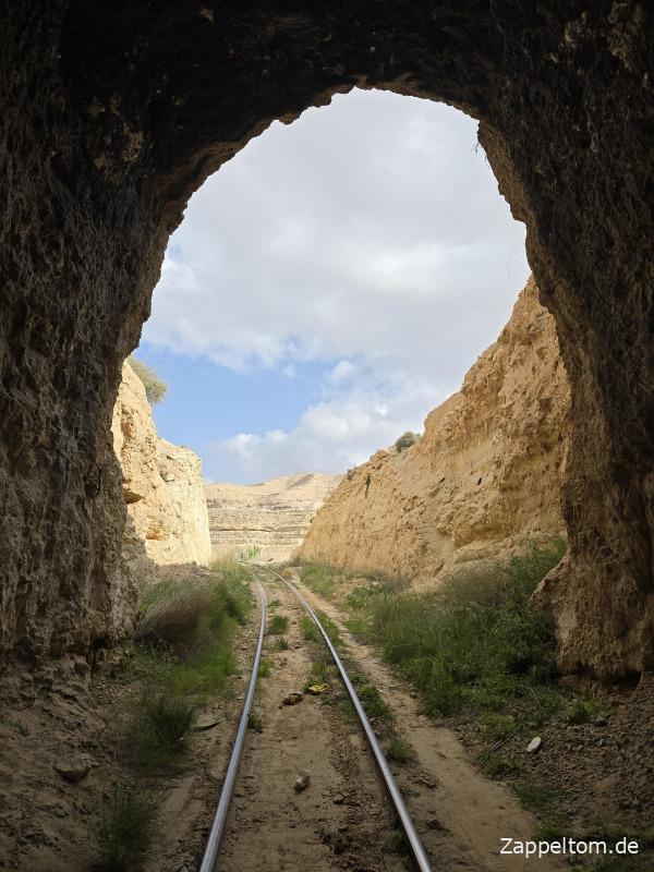 Letzter Tunnelausgang der Seldja-Bahn