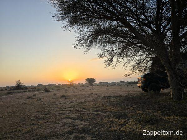Sonnenaufgang im Nationalpark Bou Hedma