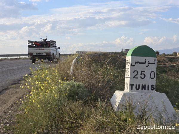 Tunis 250 km