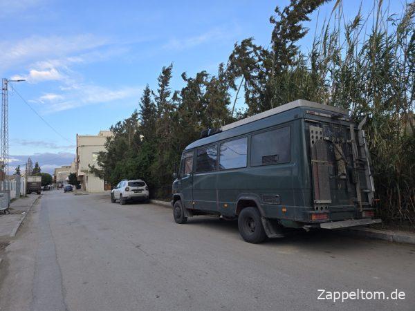 Wohnmobilstellplatz an der Medina von Kairouan Wohnmobilstellplatz an der Medina von Kairouan