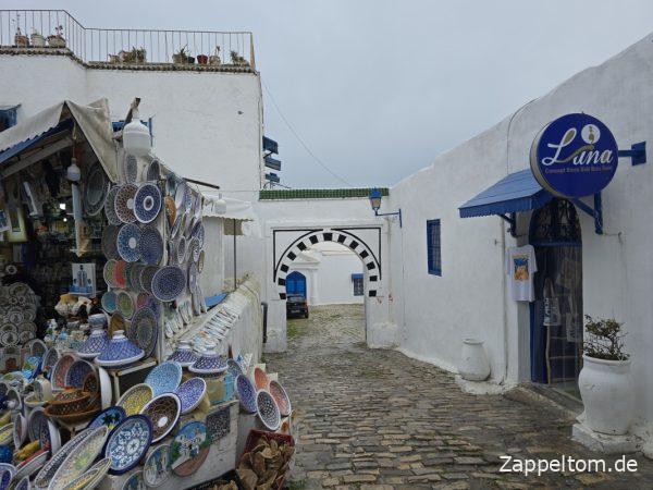 Leere Gassen in Sidi Bou Saïd Leere Gassen in Sidi Bou Saïd