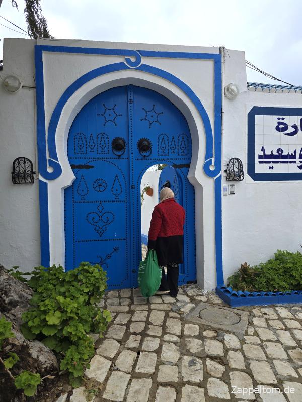 Typisches Eingangsportal in Sidi Bou Saïd Typisches Eingangsportal in Sidi Bou Saïd